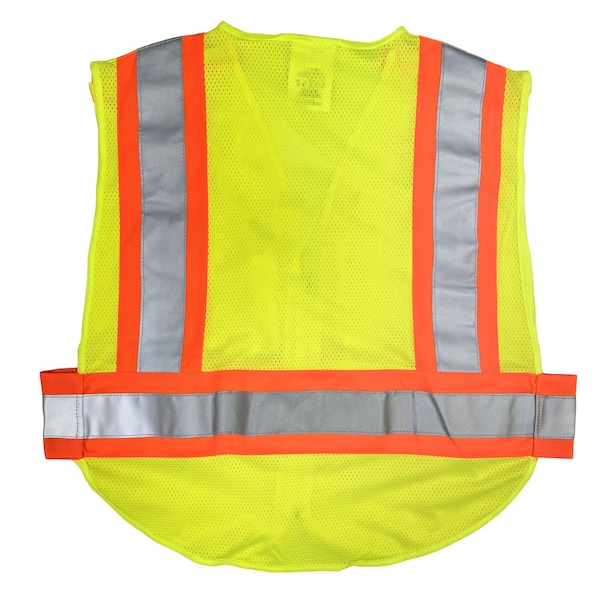 The 5-Point Breakaway Mesh Vest, Yellow, Size 2X